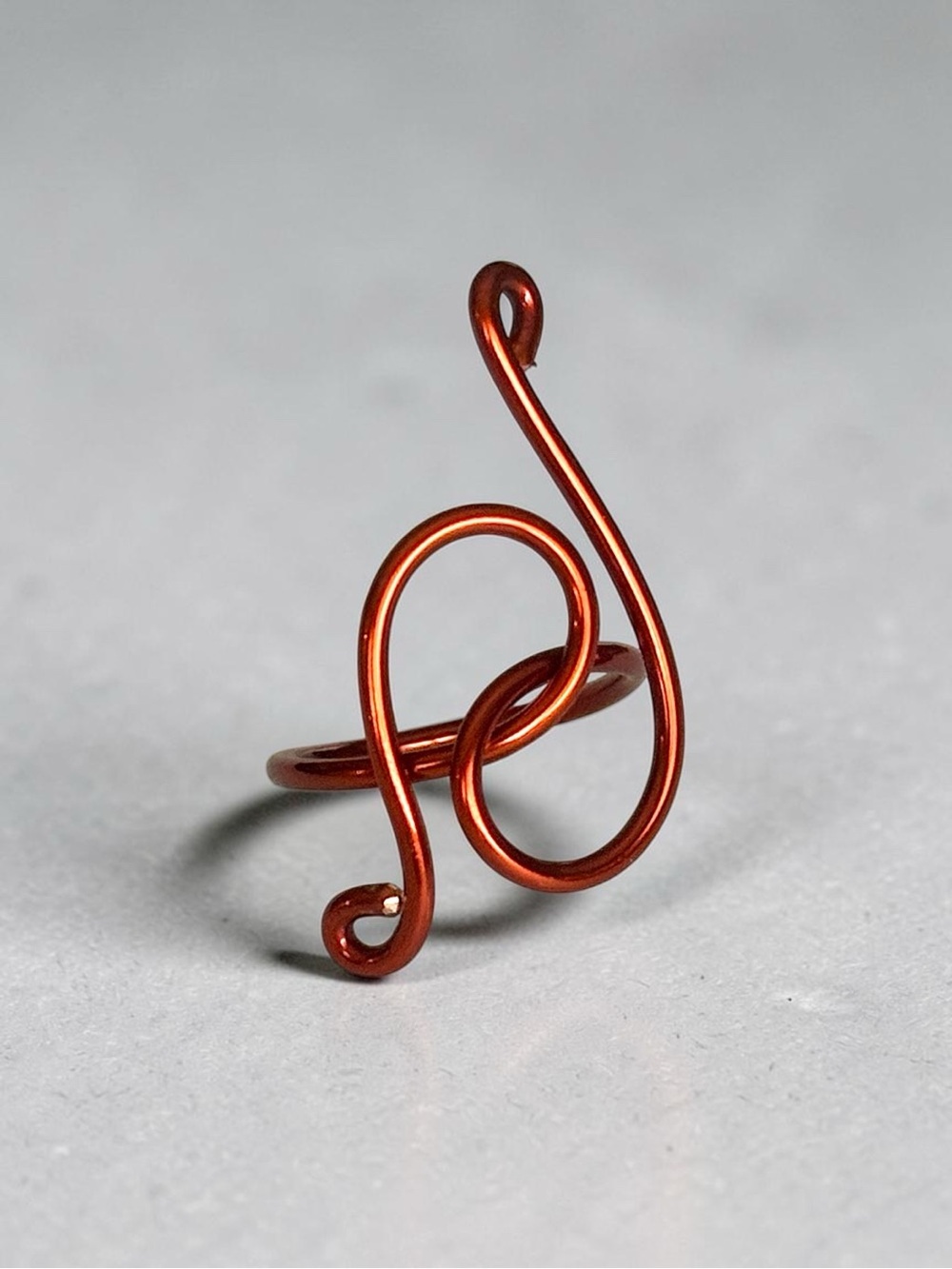 5 For $25💫Handcrafted Alternative Copper Colored Swirl Wire Ring